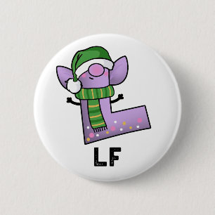 Lf Funny Letter L Pun Button