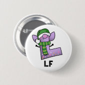 Lf Funny Letter L Pun Button (Vorne & Hinten)