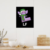 Lf Funny Letter L Pun Dark BG Poster (Küche)