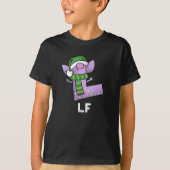 Lf Funny Letter L Pun Dark BG T-Shirt (Vorderseite)