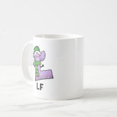 Lf Funny Letter L Pun Kaffeetasse (Vorderseite Links)