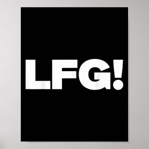LFG Motivierend, feines Design für Sport und Gamin Poster