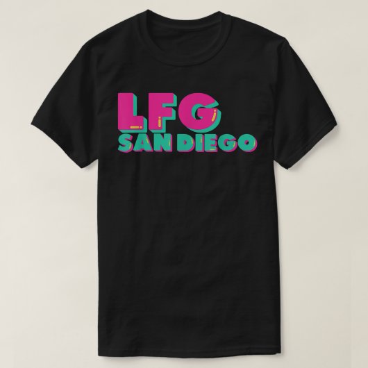 LFGSD Baseball fan San Diego Sports LFG SD T-Shirt (Design vorne)