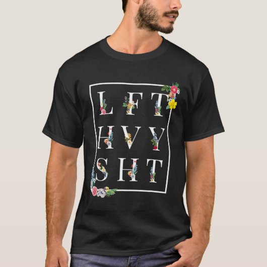 Lft Hvy Sht Funny Mens Gym Rat Workout Shirt Power (Vorderseite)