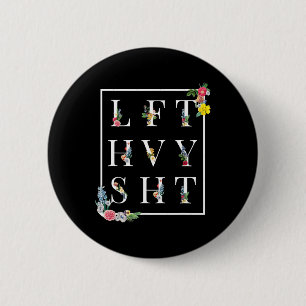 Lft Hvy Sht Funny Mens Gym Rat Workout Shirt Power Button