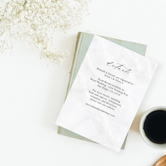 LG-Detailverpackungskarte aus Marmor Begleitkarte