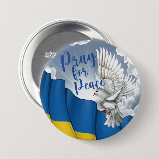 LG. Für den Frieden in der Ukraine Button (Vorne & Hinten)