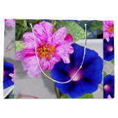 LG Geschenktasche Portulaca & Morning Glory Große Geschenktüte (Rückseite)