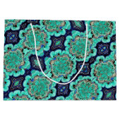 LG Gift Bag Azurite/Malachite Geode Große Geschenktüte (Rückseite)
