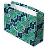 LG Gift Bag Azurite/Malachite Geode Große Geschenktüte (Rückseite Schrägansicht)