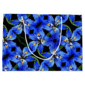 LG Gift Bag Blue Iris Große Geschenktüte (Rückseite)