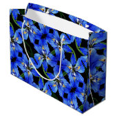 LG Gift Bag Blue Iris Große Geschenktüte (Rückseite Schrägansicht)