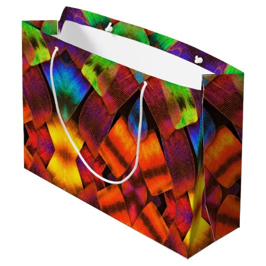 LG Gift Bag Butterfly Scales Große Geschenktüte (Rückseite Schrägansicht)