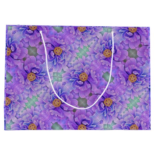 LG Gift Bag Lavendel Peonder Große Geschenktüte (Rückseite)