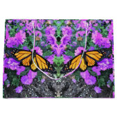 Lg Gift Bag Monarch on Asters Große Geschenktüte (Vorderseite)