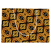 LG Gift Bag Monarch Wing Abstrakt Große Geschenktüte (Rückseite)