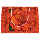LG Gift Bag Orange Begonia Große Geschenktüte (Vorderseite)