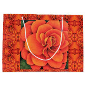 LG Gift Bag Orange Begonia Große Geschenktüte (Rückseite)
