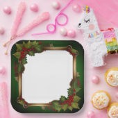 Lg Holly 9x9 Pappteller (Party)