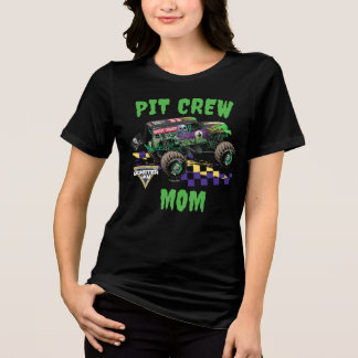 LG LOGO Monster Jam Grave Digger Pit Crew Mami Tri-Blend Shirt