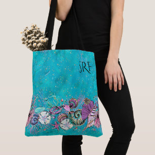 LG. Schöner Strand überall über Print Tasche sehen