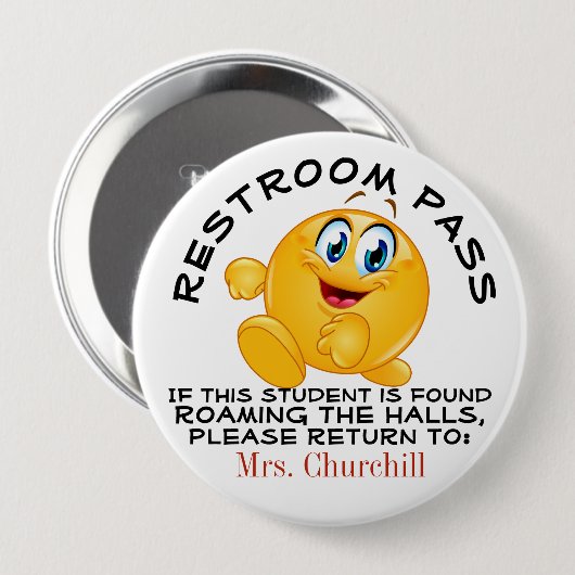 LG. SchulRestroom-Pass Button (Vorne & Hinten)