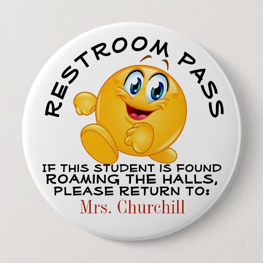 LG. SchulRestroom-Pass Button (Vorderseite)