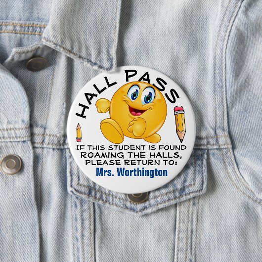 LG. Schulsaal - HALL PASS Button (Beispiel)