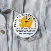 LG. Schulsaal - HALL PASS Button (Beispiel)