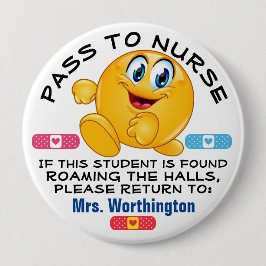 LG. Schulsaal - Krankenpass Button