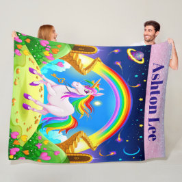 Lg Unicorn Fleece Blanket
