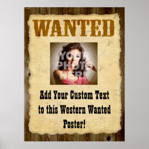 Lg Wanted Poster Old-Time Foto-Poster