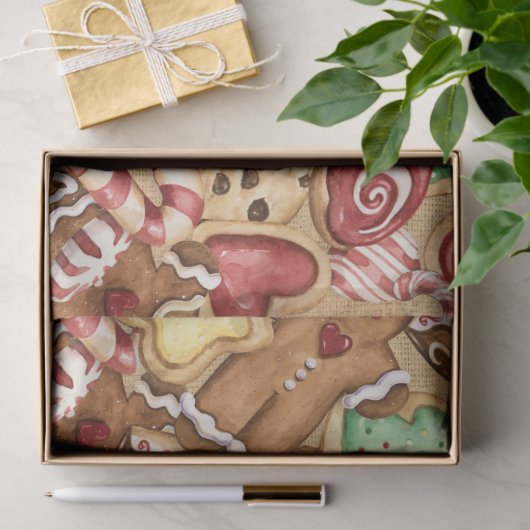 LG. Weihnachts-Cookie-Geschenk Wrap-Thema Seidenpapier (Geschenk)