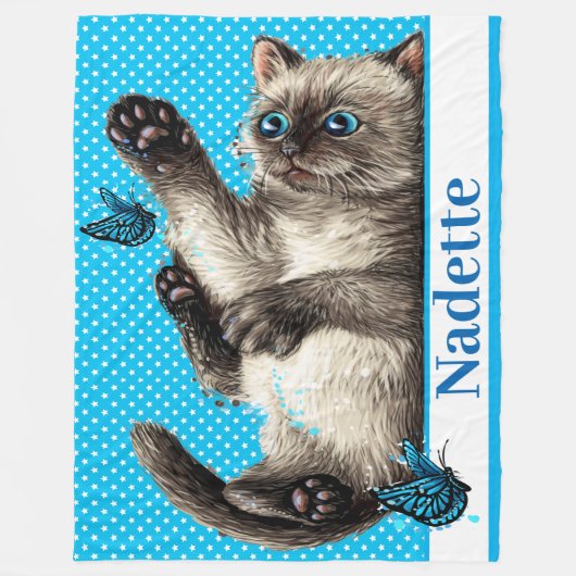 Lg Wertvoll Kitten Fleece Blanket (Vorderseite)
