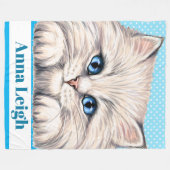 Lg Wertvoll Kitten Fleece Blanket (Vorderseite (Horizontal))