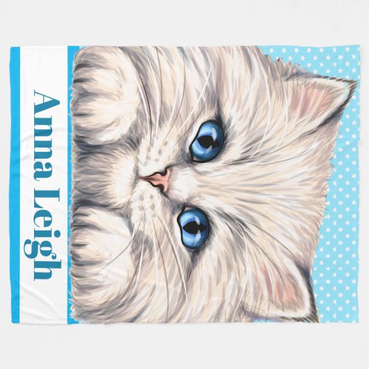 Lg Wertvoll Kitten Fleece Blanket (Vorderseite (Horizontal))