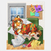 LG WIR LIEBE SIE TIGER FLEECE BLANKET (Vorderseite)