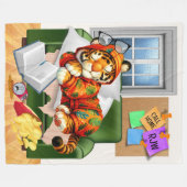 LG WIR LIEBE SIE TIGER FLEECE BLANKET (Vorderseite (Horizontal))