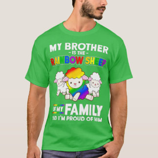 LGB Mein Bruder ist Regenbogenschaf der Familie st T-Shirt