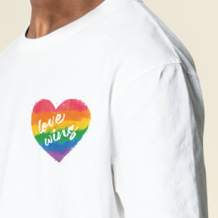 LGBart Heart Liebe Moderne Wasserfarbe Künstlerisc T-Shirt