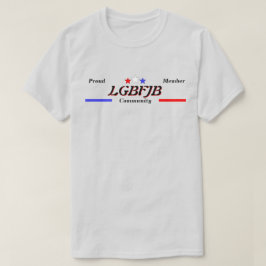 LGBFJB Mitglied Red White Blue Stars LT T-Shirt