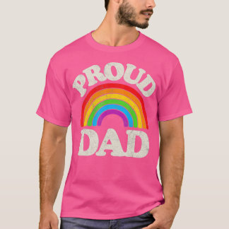 LGBQ Proud Vater Gay Pride LGB Ally Rainbow Father T-Shirt