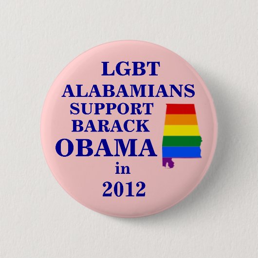 LGBT Alabamians für Obama 2012 Button (Vorderseite)
