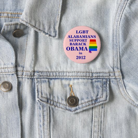 LGBT Alabamians für Obama 2012 Button (Beispiel)