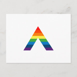 LGBT ALLY Rainbow Gay Pride Flag Postkarte