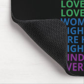 Lgbt Ally Shirt Mousepad (Ecke)
