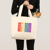 LGBT Amsterdam Niederländischer Gay Pride Rainbow Jumbo Stoffbeutel (Vorderseite (Produkt))