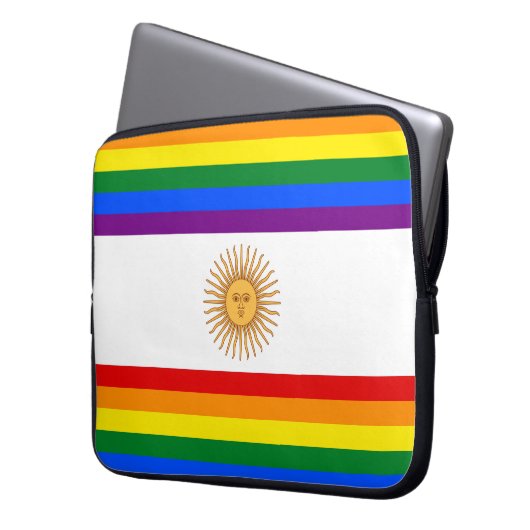 LGBT Argentinien Laptopschutzhülle (Vorderseite Links)