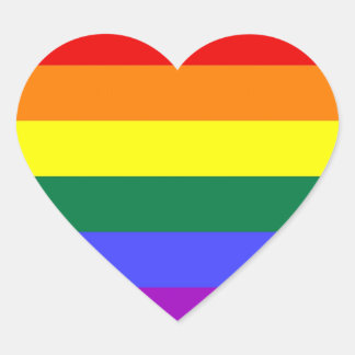 LGBT-Aufkleber (Herz) Herz-Aufkleber