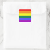 LGBT-Aufkleber (Platz) Quadratischer Aufkleber (Tasche)